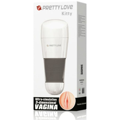 Masturbateur masculin Pretty Love Kitty, blanc, vagin