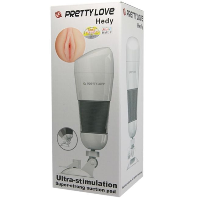 Masturbatore uomo Pretty Love Hedy vagina con ventosa rosa