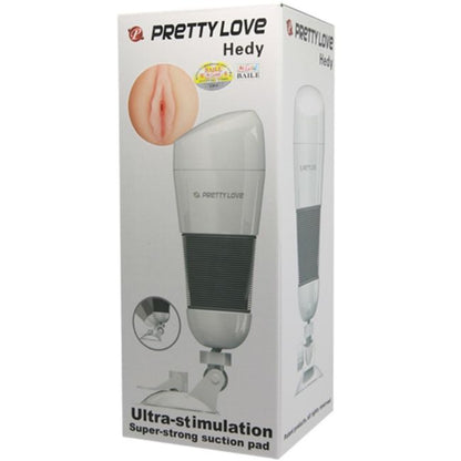 Masturbatore uomo Pretty Love Hedy vagina con ventosa rosa