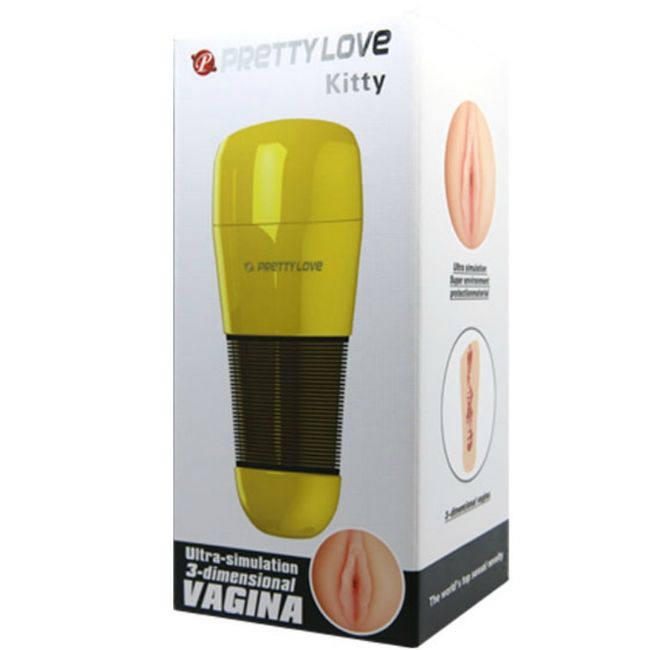 Masturbatore uomo Pretty Love Kitty oro vagina 2 rosa