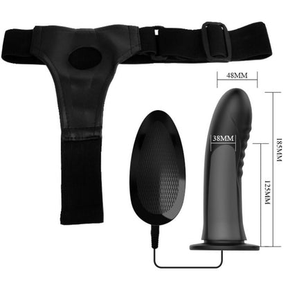 Strap-on dildo Pretty love Myron vibrante 18, 5 cm