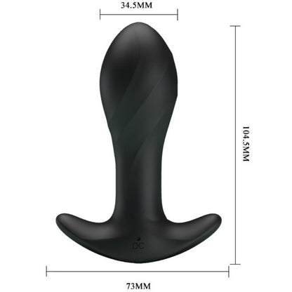 Butt plug Pretty Love con vibrazione e telecomando