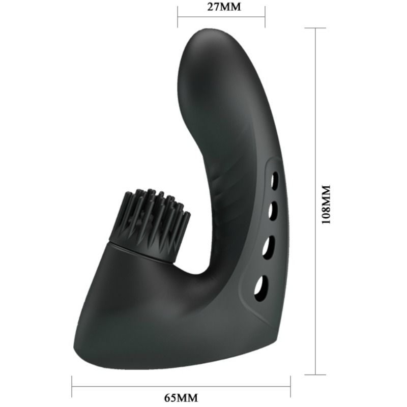 Vibratore da dito Pretty Love Norton con stimolatore clitorideo