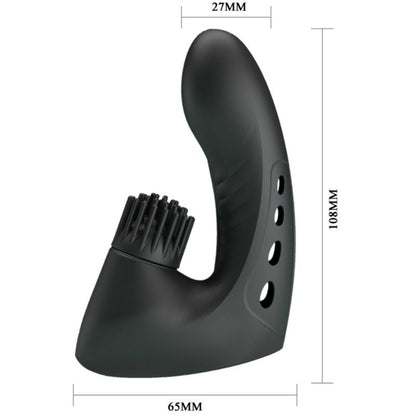 Vibratore da dito Pretty Love Norton con stimolatore clitorideo