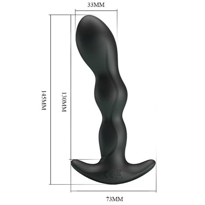 Butt plug Pretty love con vibrazione nero