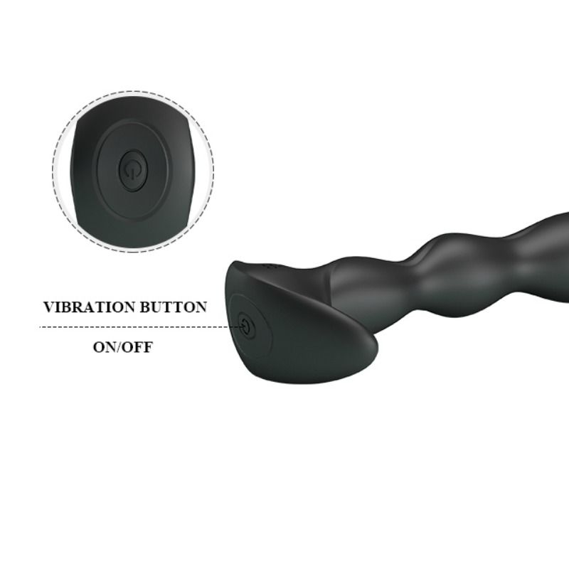 Butt plug Pretty love con vibrazione nero