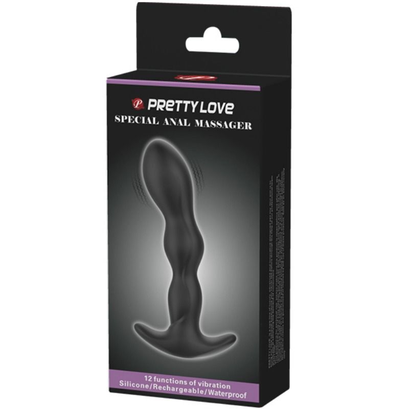 Butt plug Pretty love con vibrazione nero