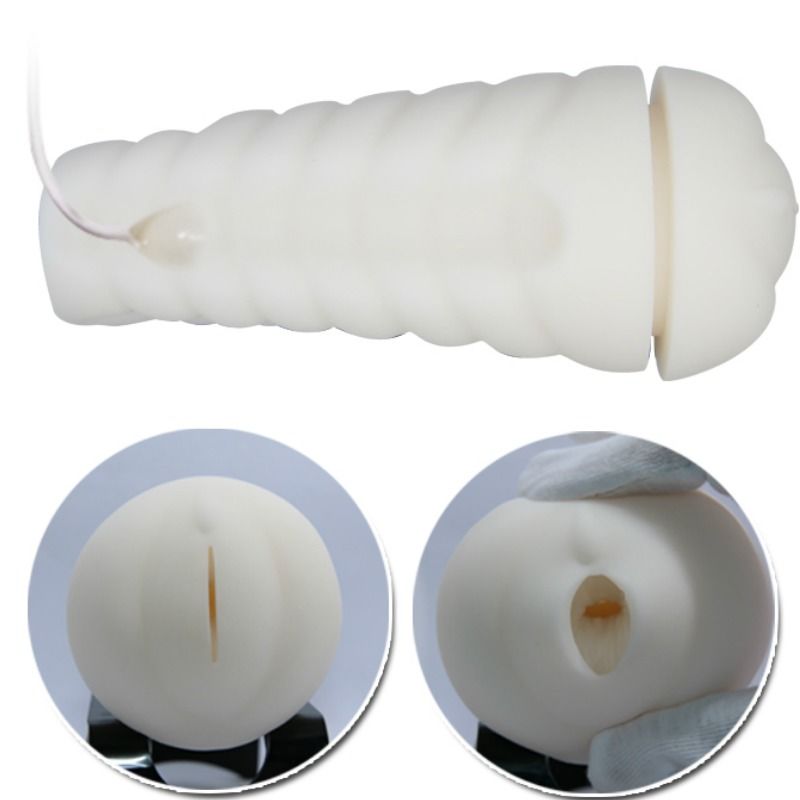 Masturbatore uomo - Pretty Love Sally con ventosa e vibrazione vagina bianco