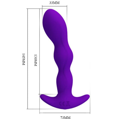 Anal toys Pretty Love Yale con vibrazione