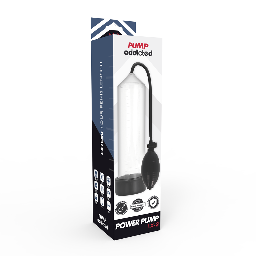 Pompe per il pene Pump addicted rx3 trasparente