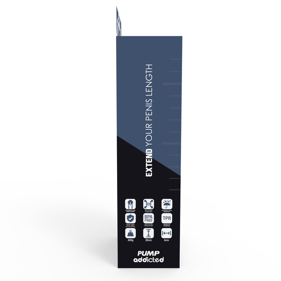 Pompe per il pene Pump addicted rx9 nero con sistema di calibrazione