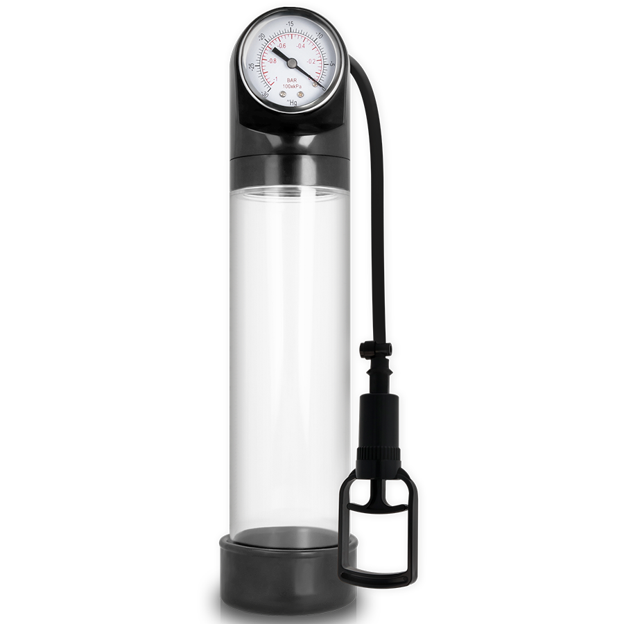 Pompe à pénis Pump Addicted RX9 transparente avec système de calibrage