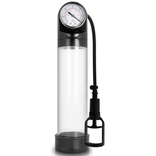 Pompe per il pene Pump addicted rx9 trasparente con sistema di calibrazione