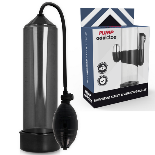 Pompe per il pene Pump addicted rx3 nero con vibrazione