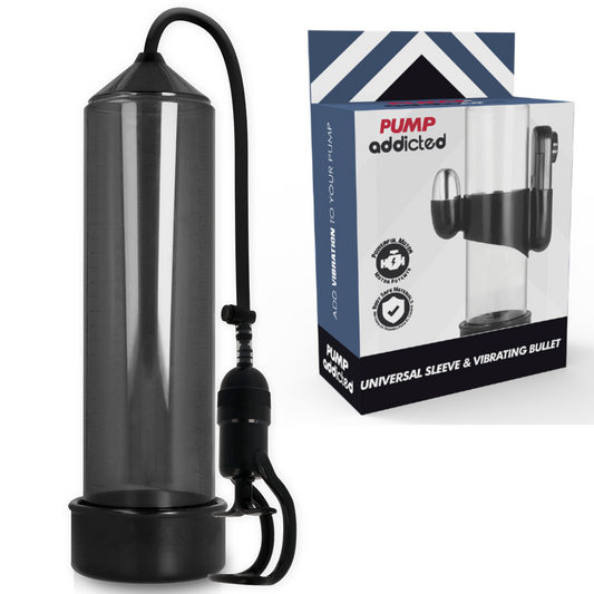 Pompe per il pene Pump addicted rx5 con vibrazione nero