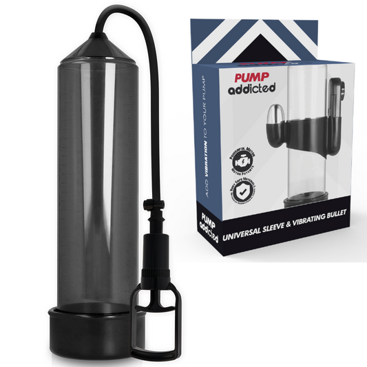 Pompe per il pene Pump addicted rx7 nero con vibrazione