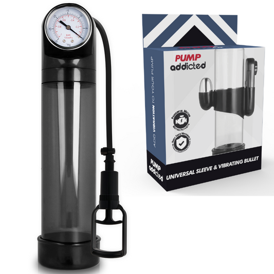 Pompe per il pene Pump addicted Nero Rx9 con vibrazione