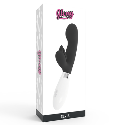Vibratore Rabbit Glossy Elvis Nero