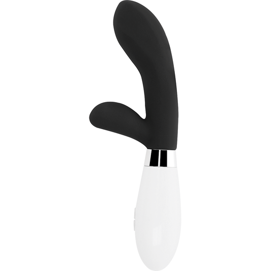 Vibratore Rabbit Glossy Jackson Nero/Bianco