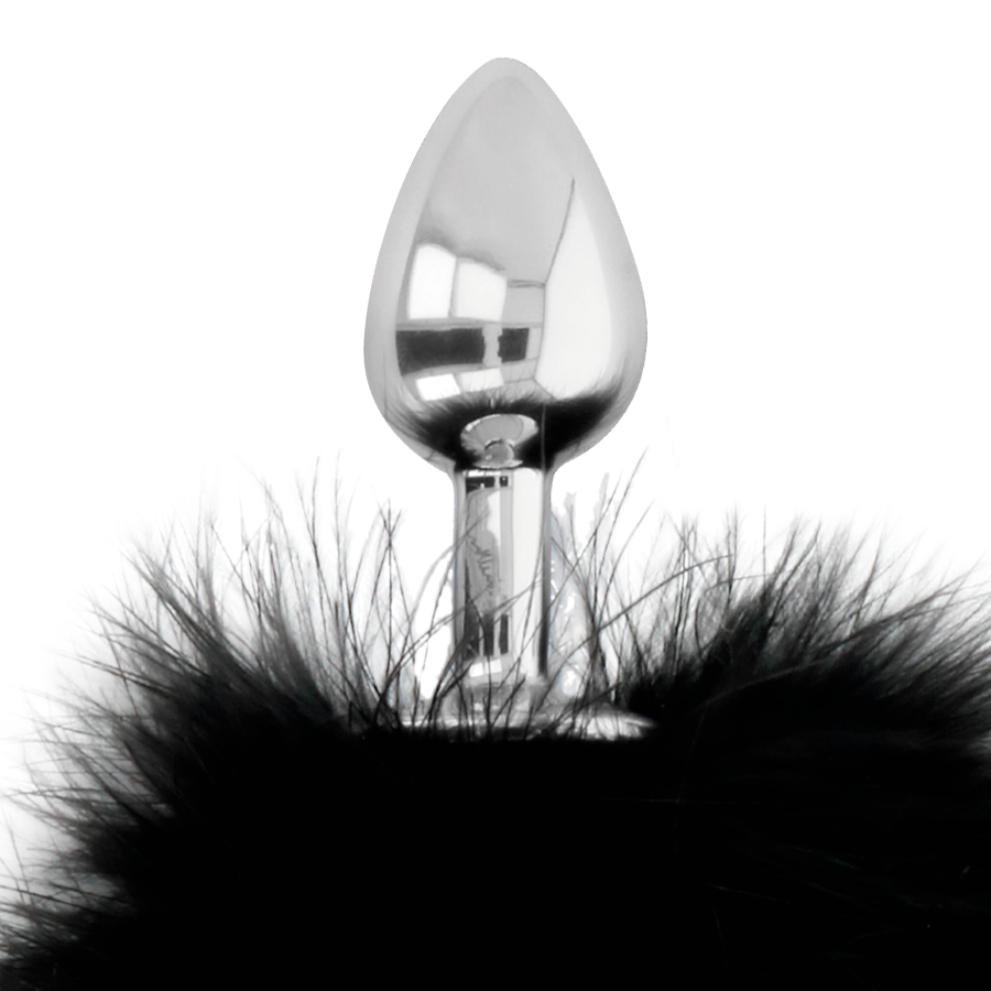 Darkness extra feel bunny tail buttplug  7cm