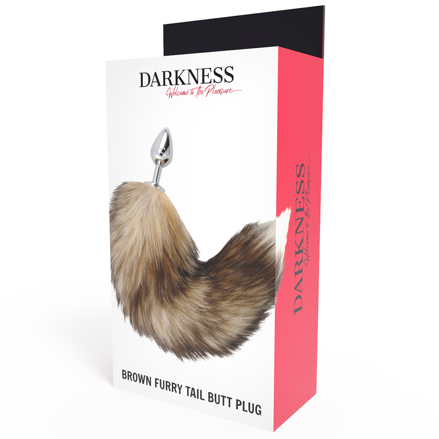 Darkness  tail butt plug silver