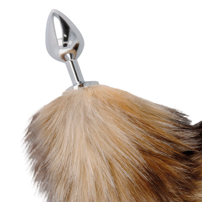 Darkness  tail butt plug silver