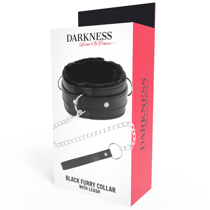 Darkness padded metal locking posture collar
