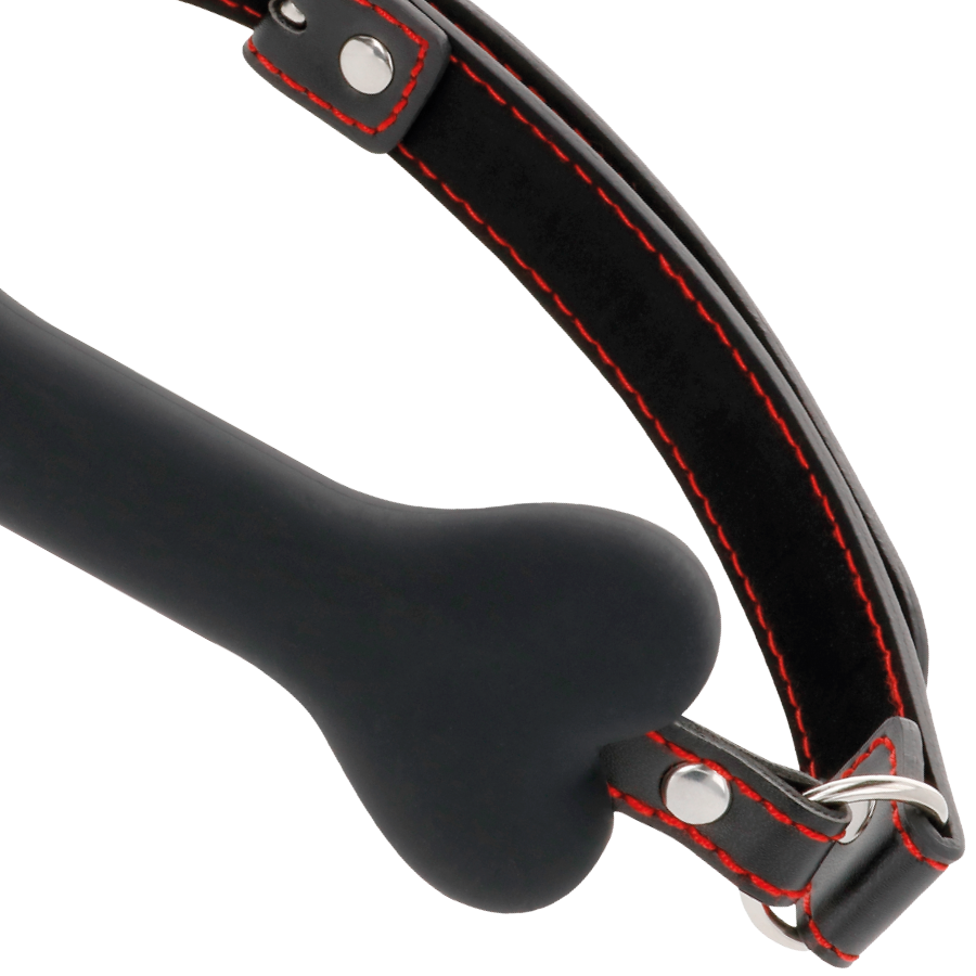 Darkness bone gag silicone black