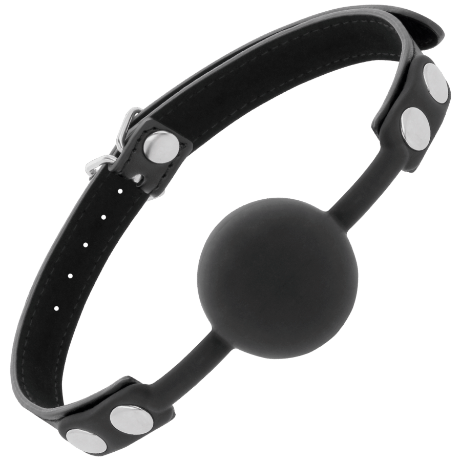 Darkness ball gag in silicone nero