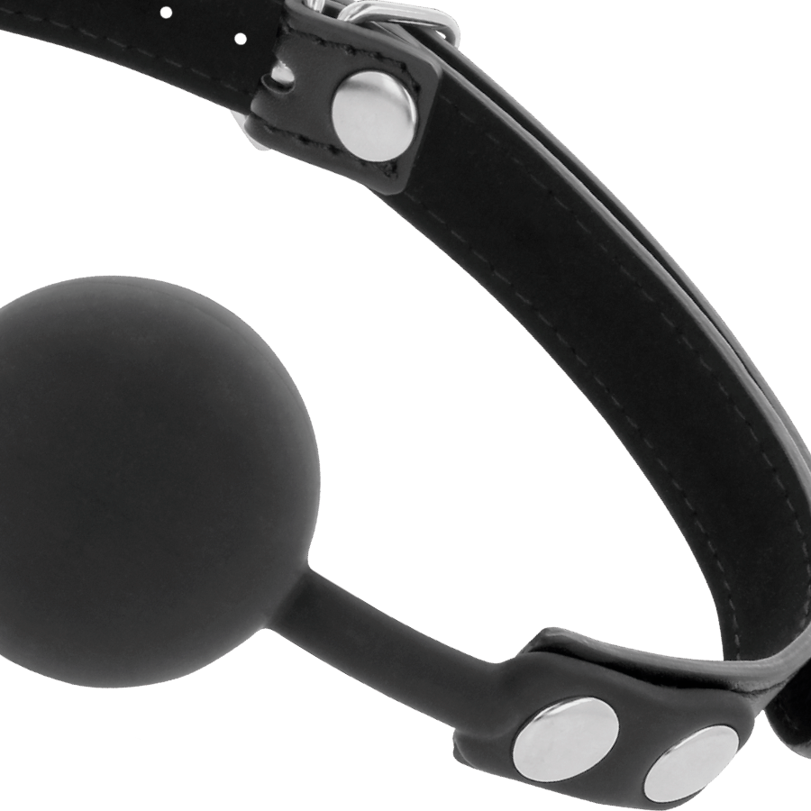 Darkness ball gag in silicone nero