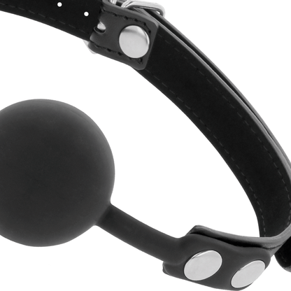 Darkness ball gag in silicone nero