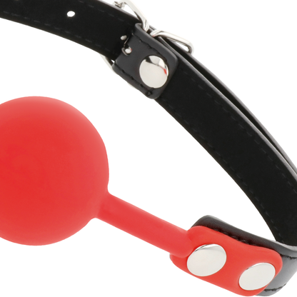 Darkness ball in silicone gag rosso