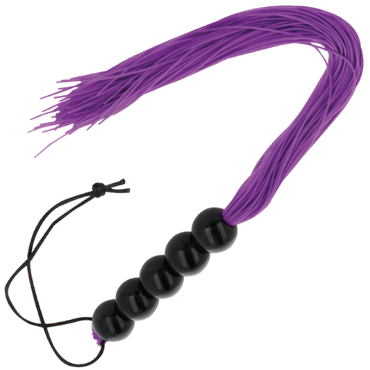 Frustre Darkness purple flogger impugnatura con palle