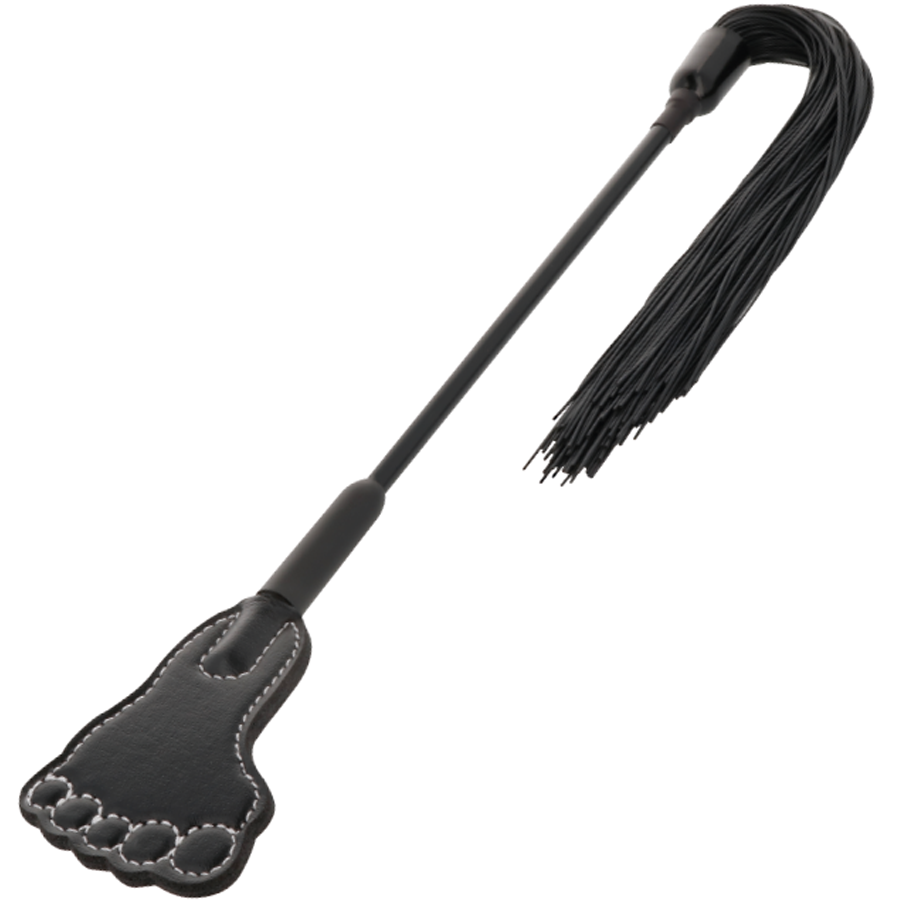 Darkness crop & flogger black fetish bdsm