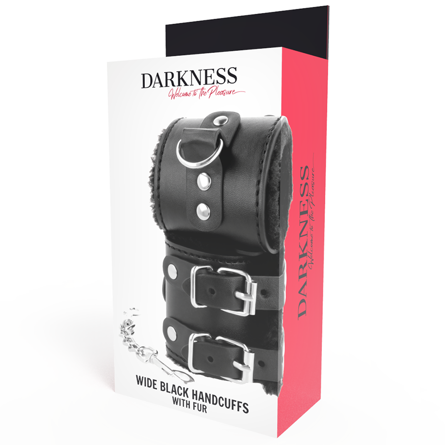 Menottes noires avec fourrure - Darkness
