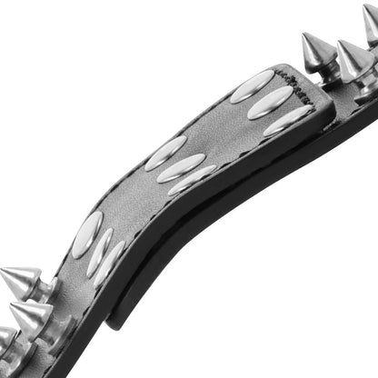 Manette e polsiere Darkness black con punte in metallo