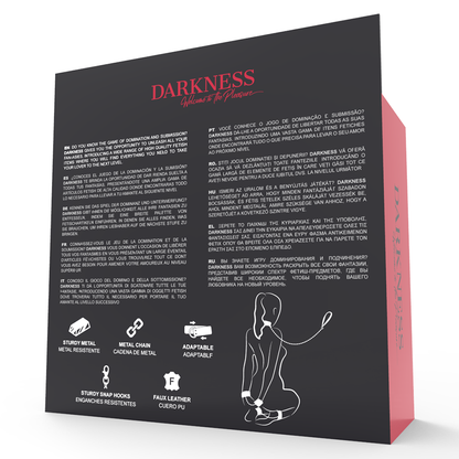 Darkness leather and handcuffs black