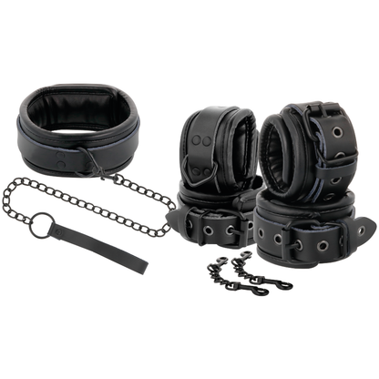 Darkness leather and handcuffs black