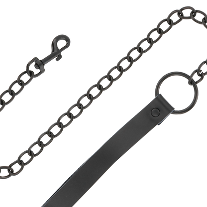 Darkness leather and handcuffs black