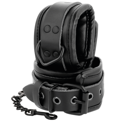 Darkness leather and handcuffs black