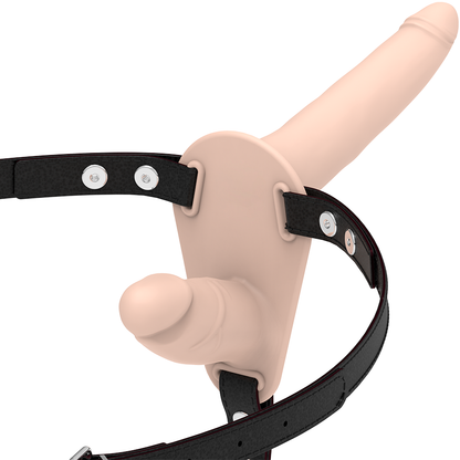 Strap-on dildo Fetish submissive doppia penetrazione flesh 21 cm