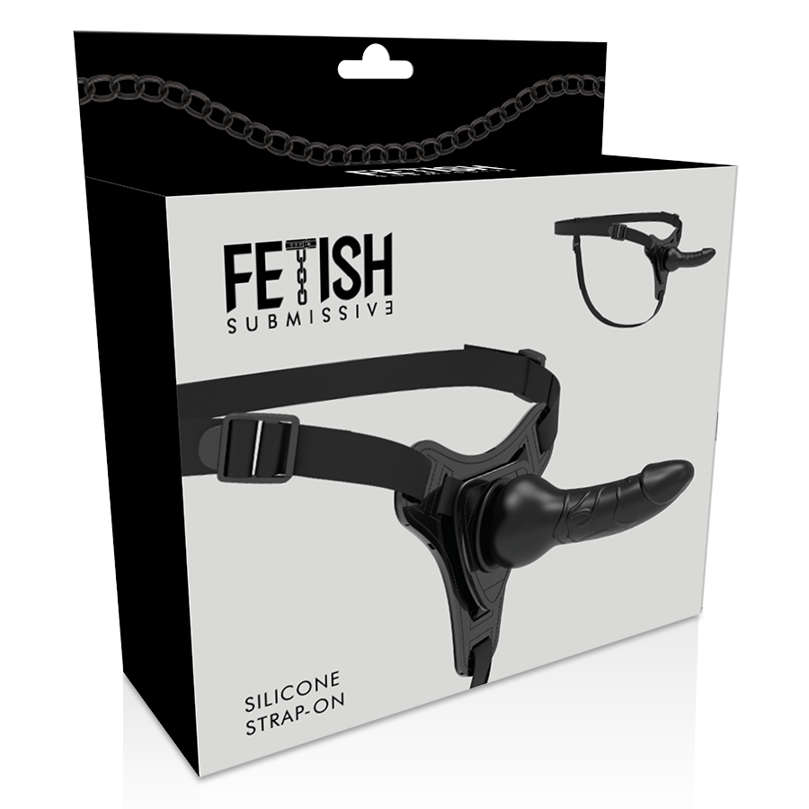 Strap-on dildo Fetish submissive 16cm realistico nero