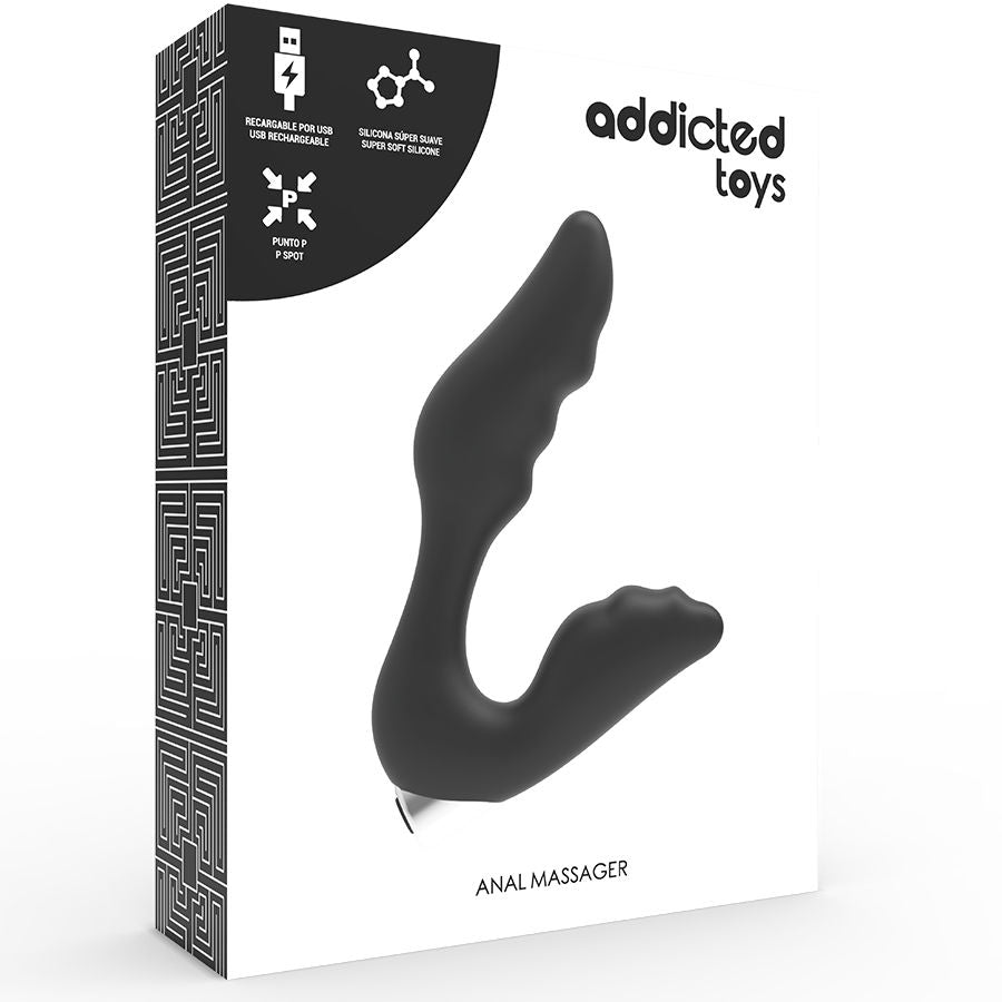 Vibratore protesico ricaricabile addicted toys nero
