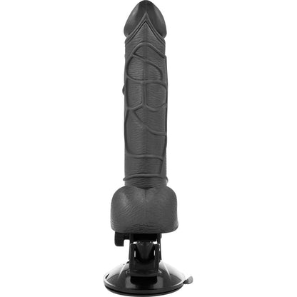 Base telecomando vibratore realistico nero 19,5 cm