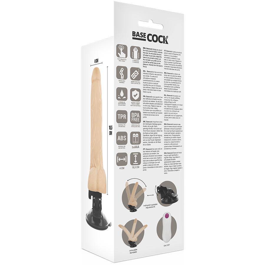 Basecock telecomando realistico pieghevole carne 18,5 cm