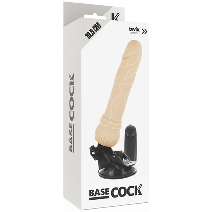 Basecock vibratore realistico telecomando carne 19,5 cm