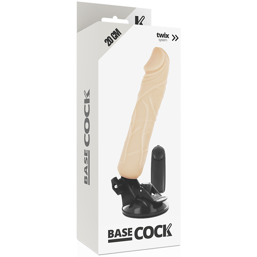 Basecock realistico vibratore telecomando carne 20cm