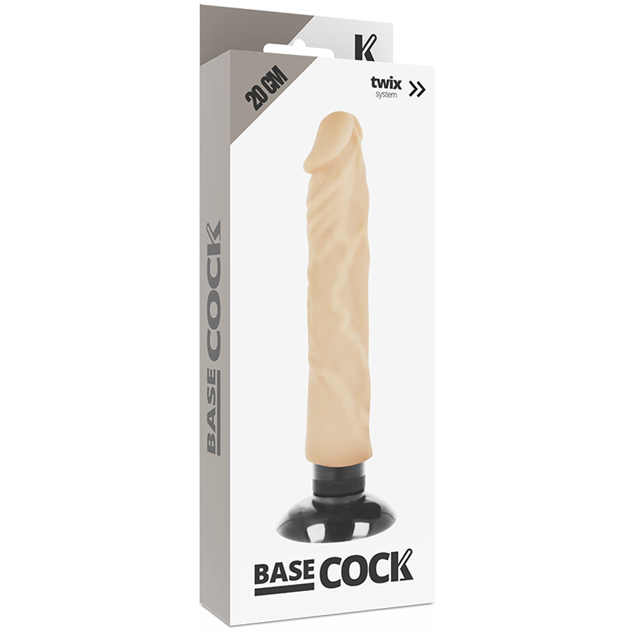 Dildo realistoco Basecock con vibrazione carne 20 cm