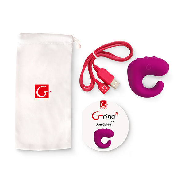 Anello vibrante G-vibe g-ring xl lampone