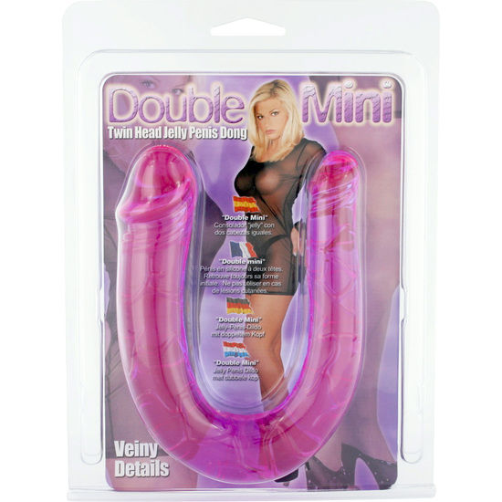 Sevencreations pene con due teste di gelatina flessibile